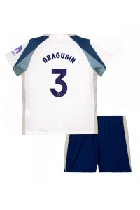 Tottenham Hotspur Radu Dragusin #3 Babyklær Hjemme Fotballdrakt til barn 2025-26 Korte ermer (+ Korte bukser)